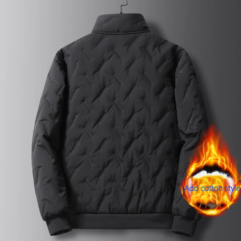 Men's quilted jacket sherpa lining