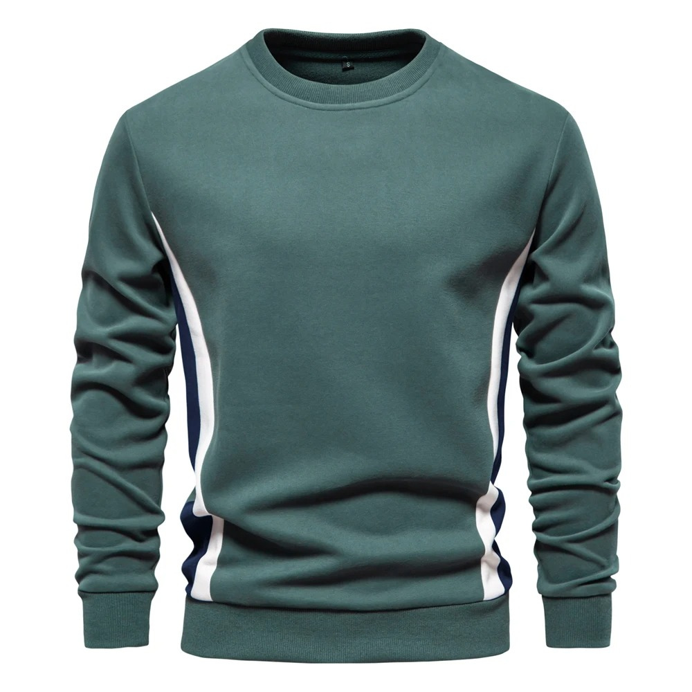 Casual jumper with side stripes