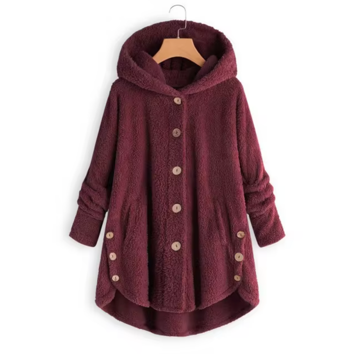 Plush wool teddy coat