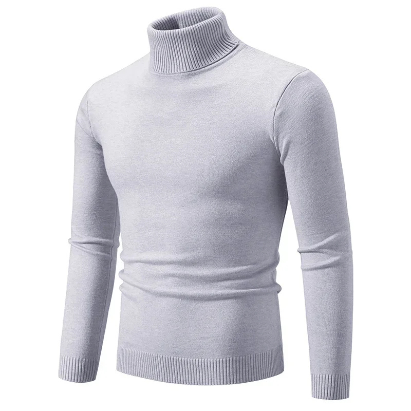 Ribbed turtleneck jumper for autumn and winter