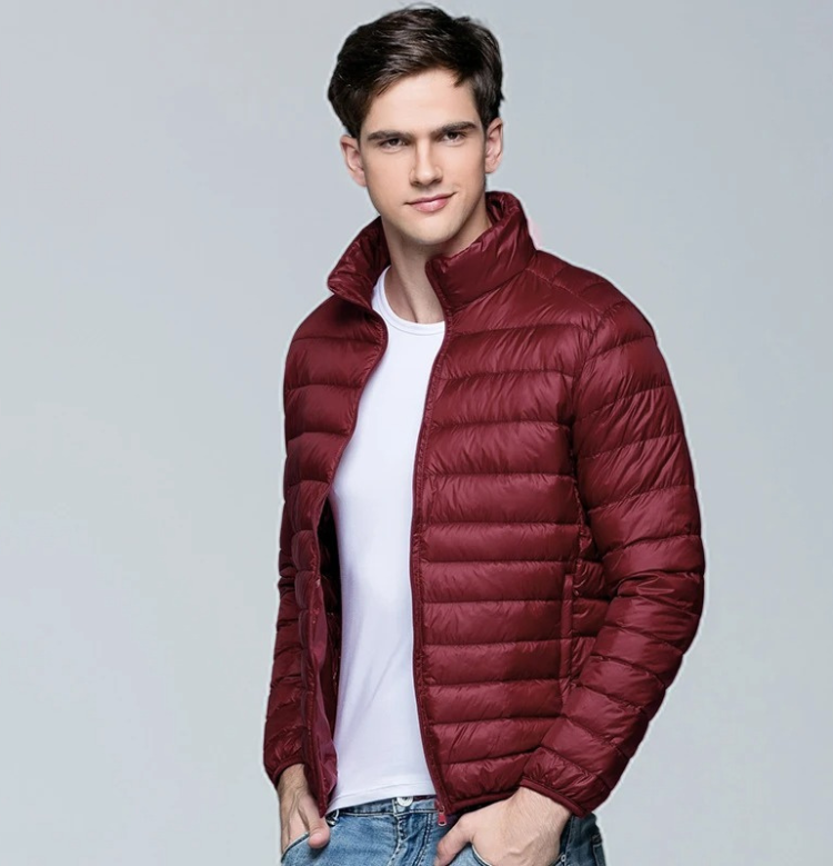 Men's windproof quilted transitional jacket