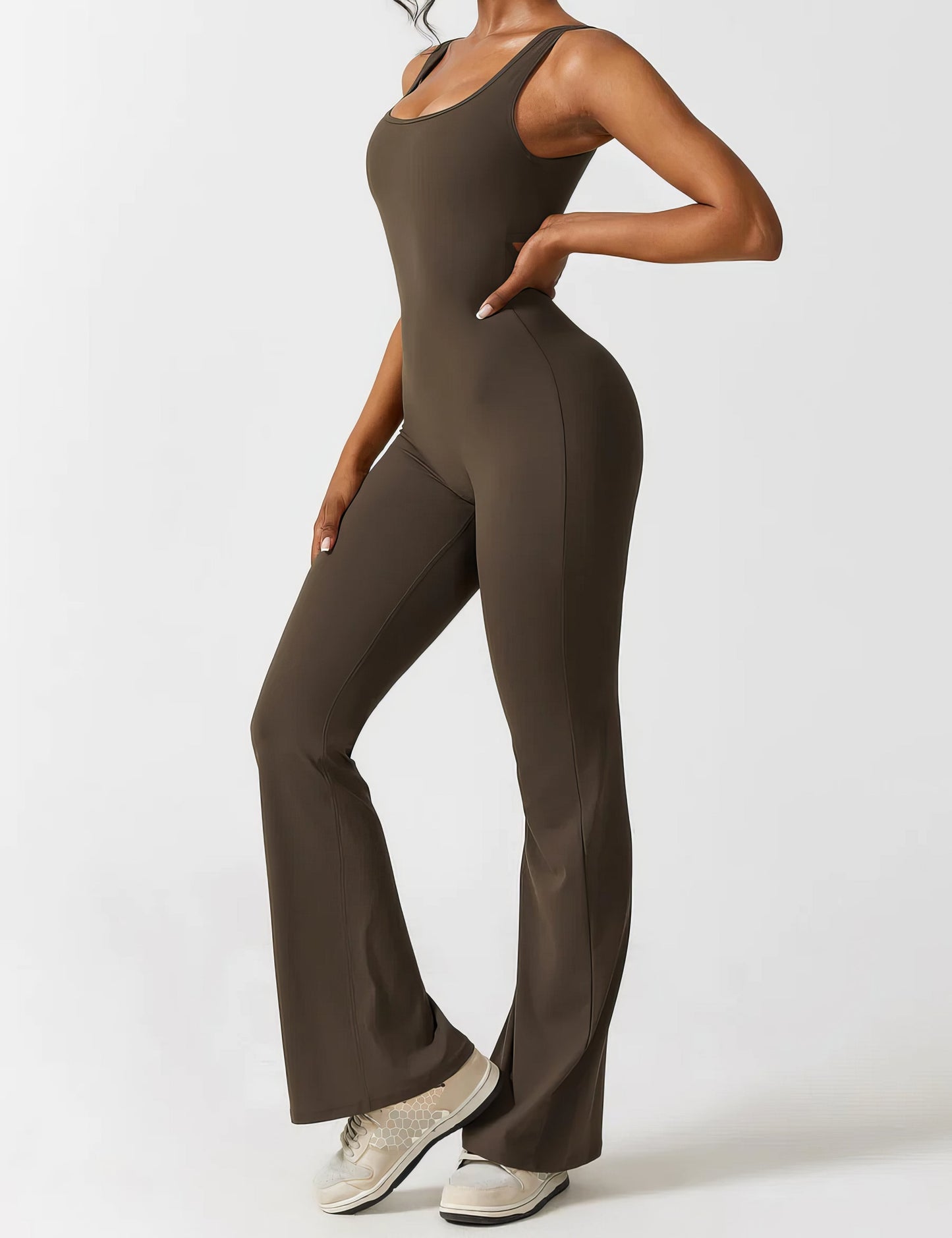 Jumpsuit with bell-bottoms