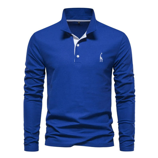 Long sleeve polo shirts for men