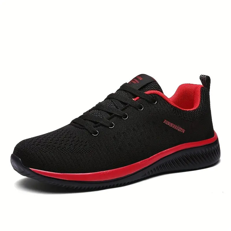 Sporty running shoes in knit