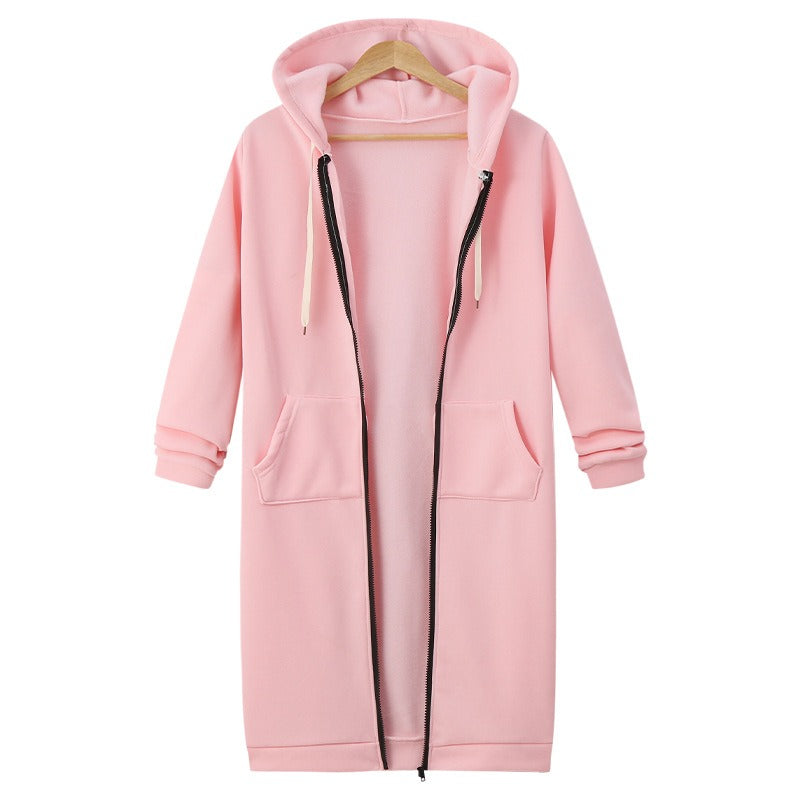 Women - Hooded Jacket - Drawstring Closure - Stylish and Comfortable Outerwear