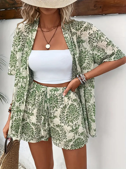 Stylish Two-Piece Set With Unique Print