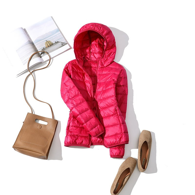 Women’s Jacket - Warm Padded with Hood - Cozy and Stylish Outerwear for Cold Weather