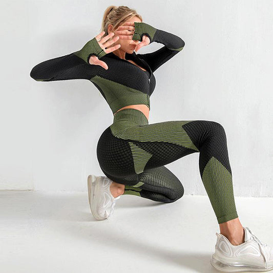 Durable Yoga Set Seamless Sports Set