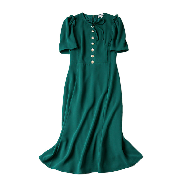 New Summer Elegant Temperament Mid-Length Dress