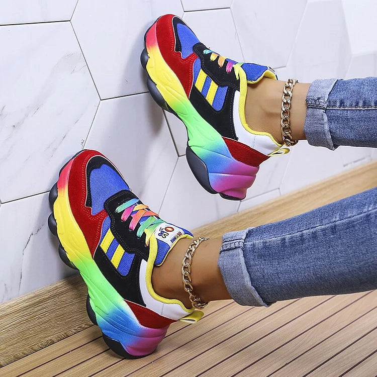 Women - Rainbow Shoes - Colorful & Trendy - Stylish Footwear for Every Occasion