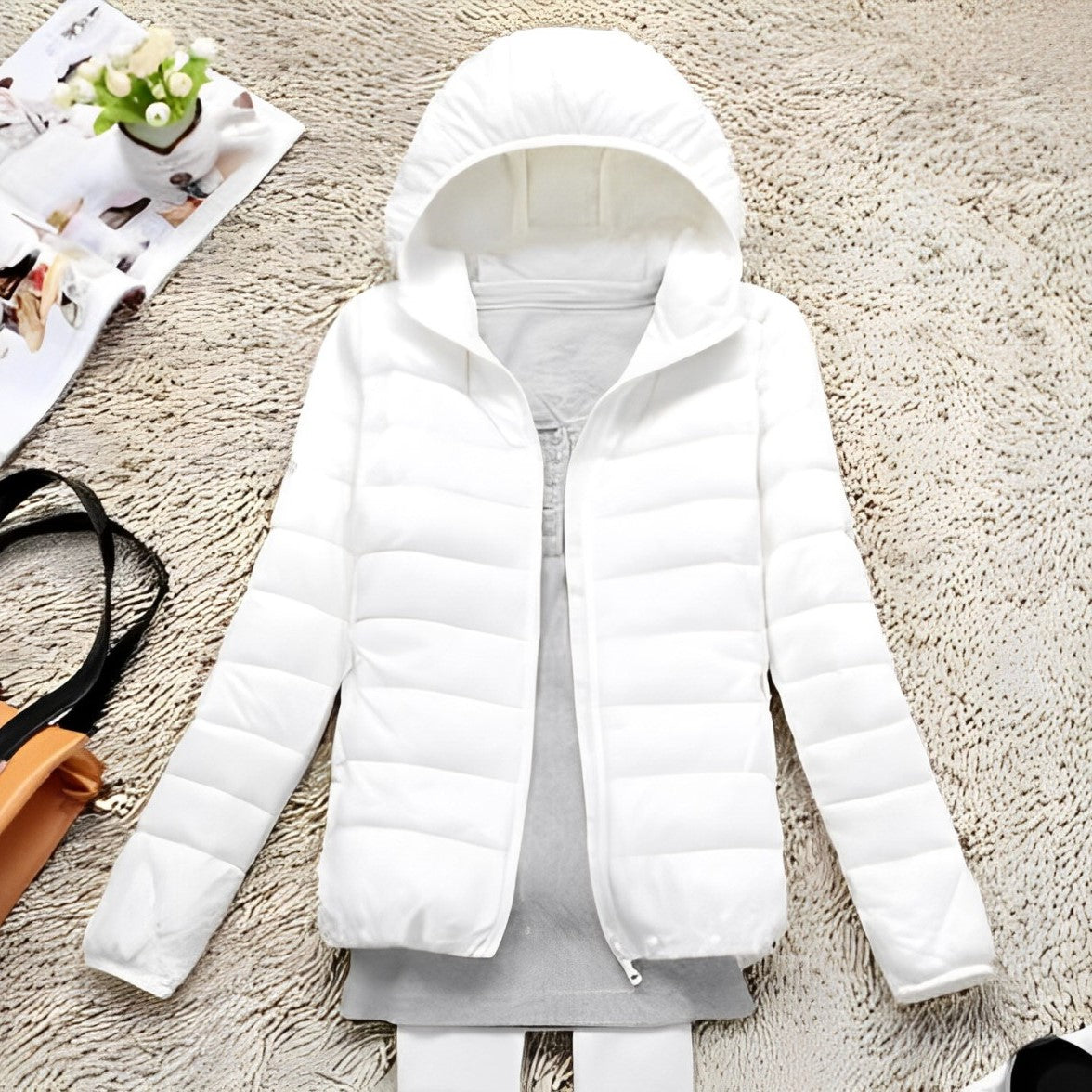 Women’s Jacket - Warm Padded with Hood - Cozy and Stylish Outerwear for Cold Weather