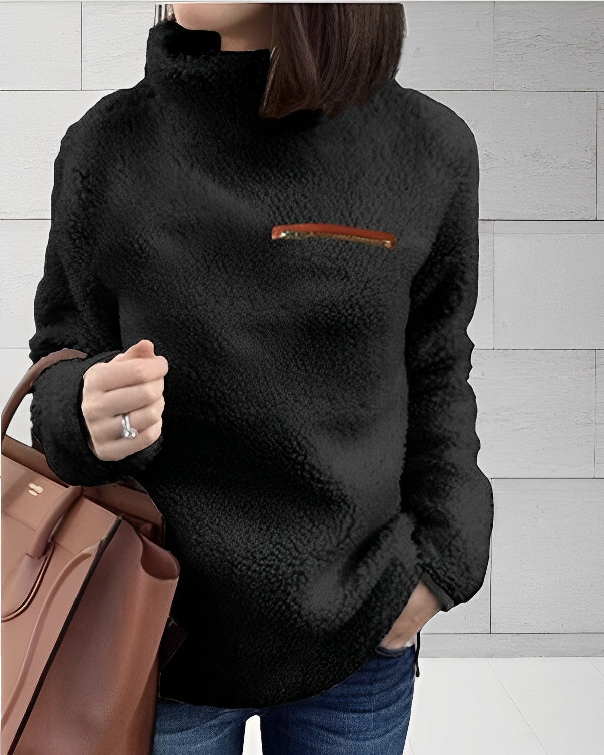 Women's Oversized Jumper - Cozy Wool Winter Sweater - Stylish & Warm for Cold Weather