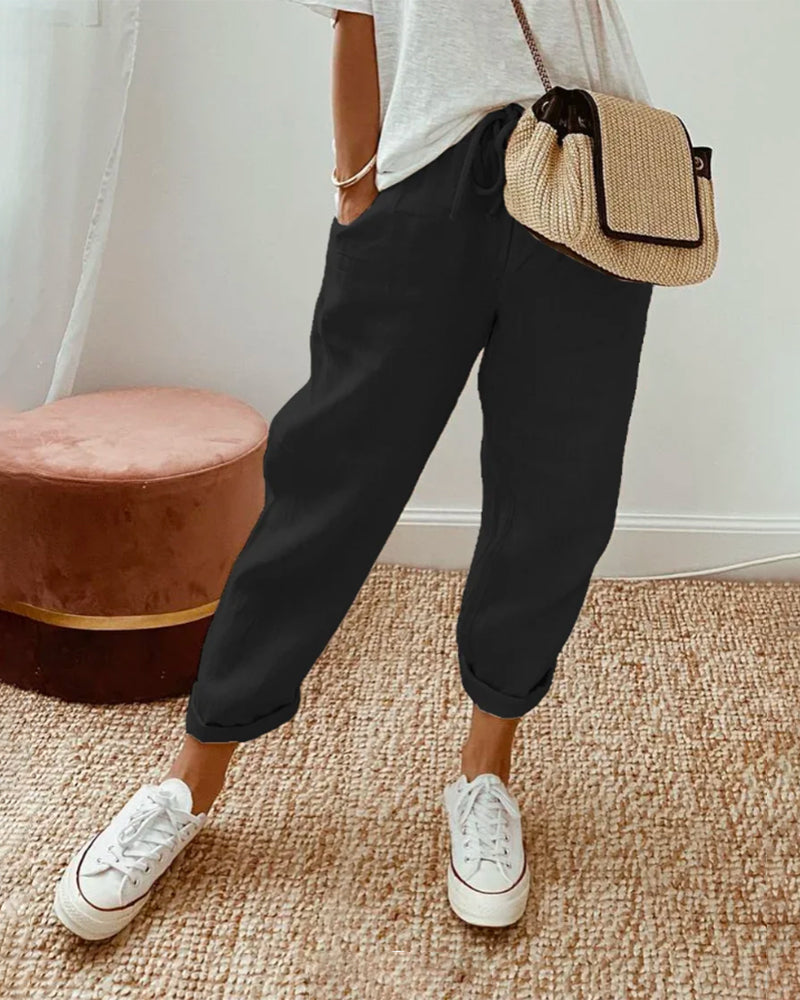 Elegant cotton trousers