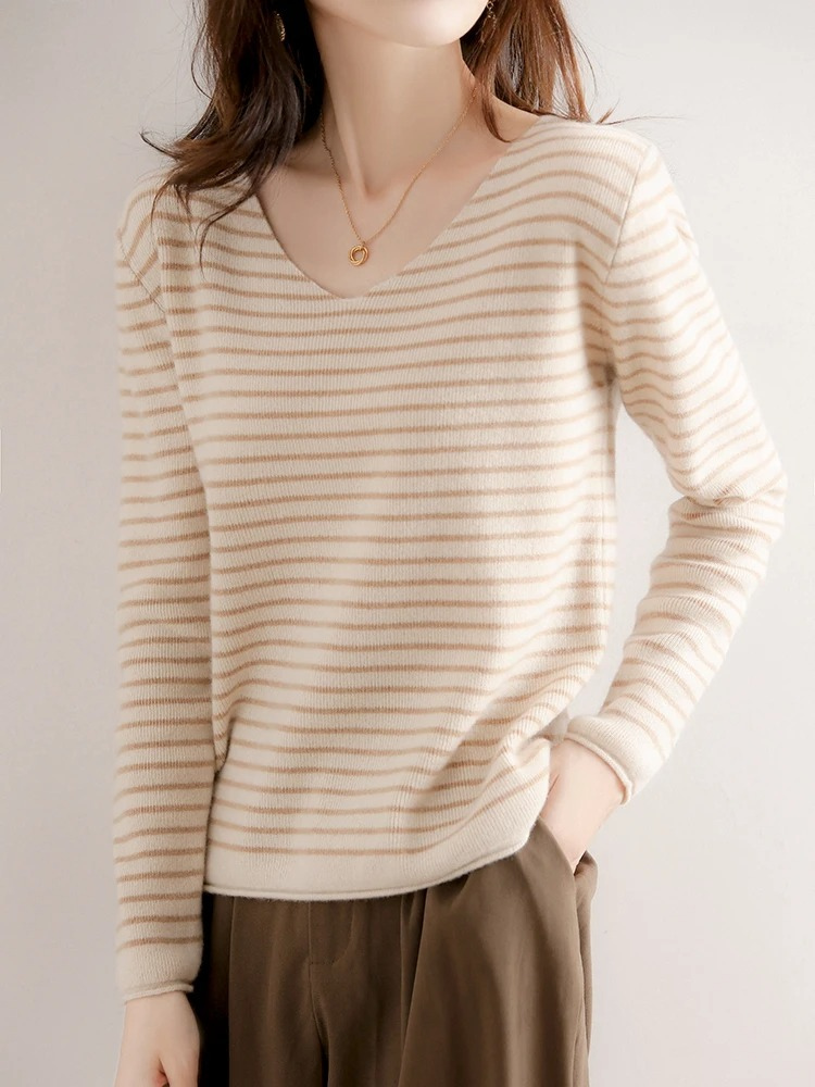 Casual Striped Women's Sweater