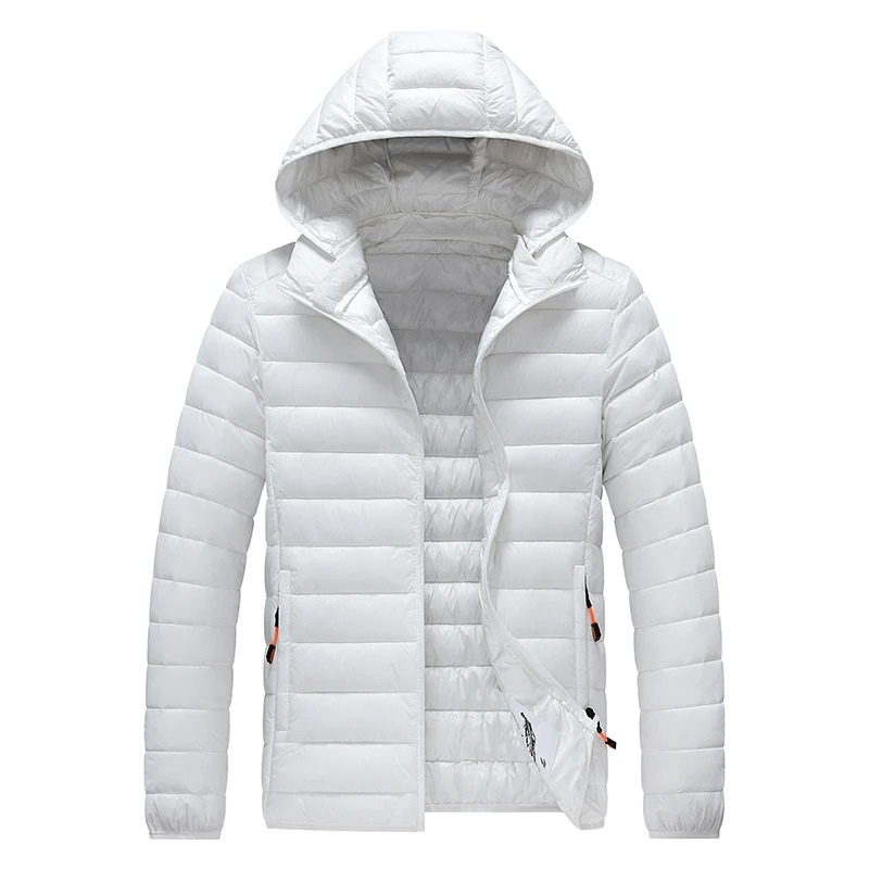 Men's quilted transition jacket With hood