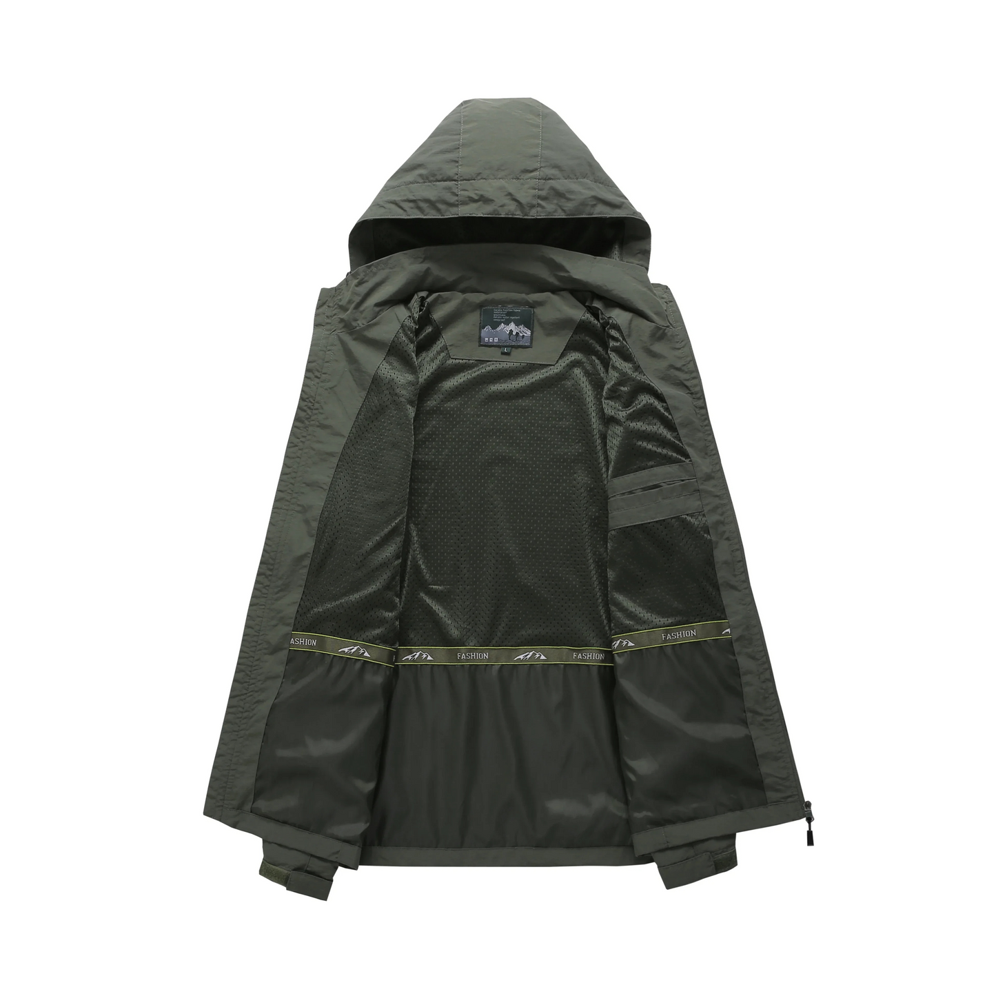 Men's mackintosh Lightweight waterproof with hood for trekking