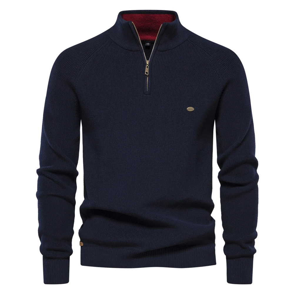 Half zip men's jumper for a casual and stylish look