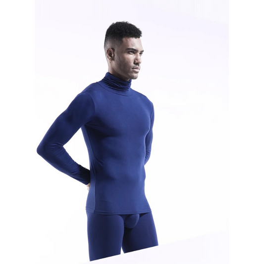 Stretch, moisture-wicking, slim fit jumper for men