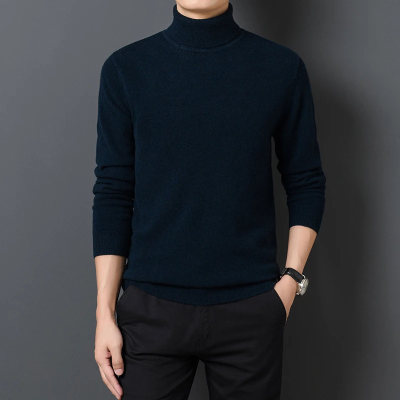 Soft turtleneck jumper for leisure and the office