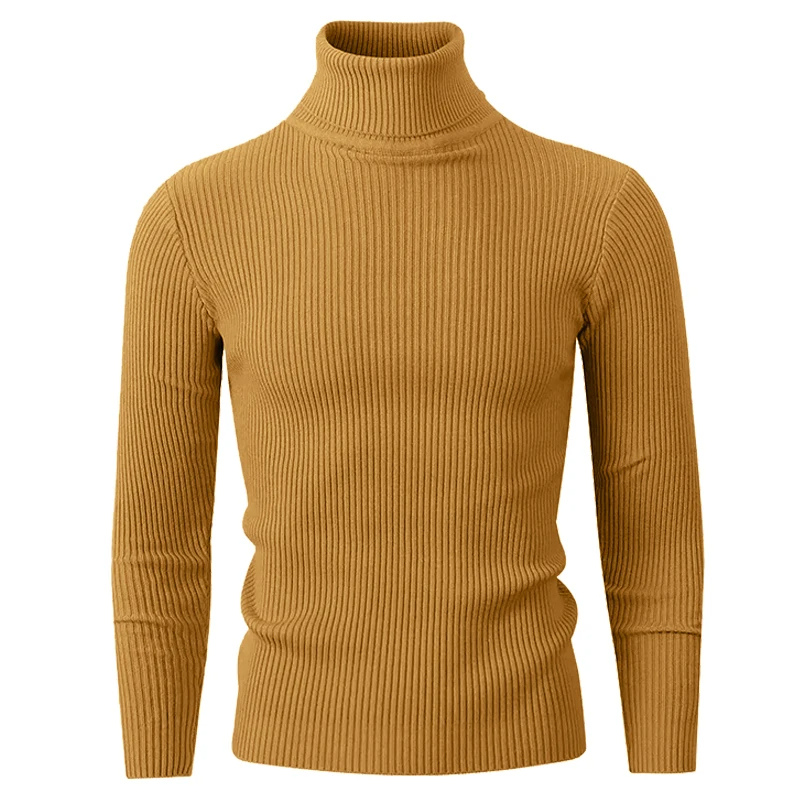 Ribbed turtleneck jumper for style and warmth