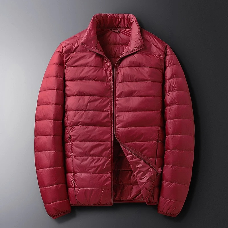 Men's quilted transitional jacket warm and casual