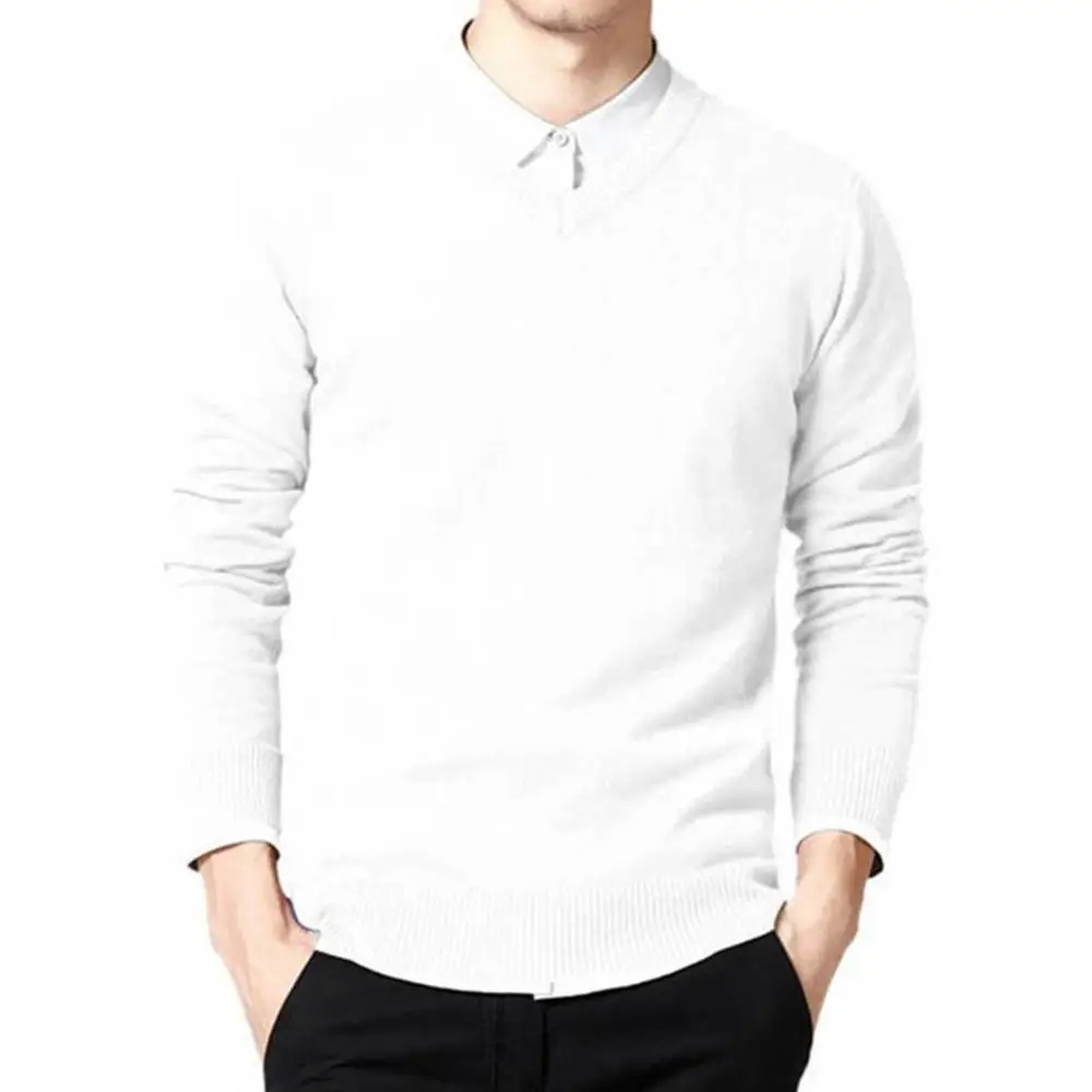 Classic V-neck men's trui for everyday wear and the office