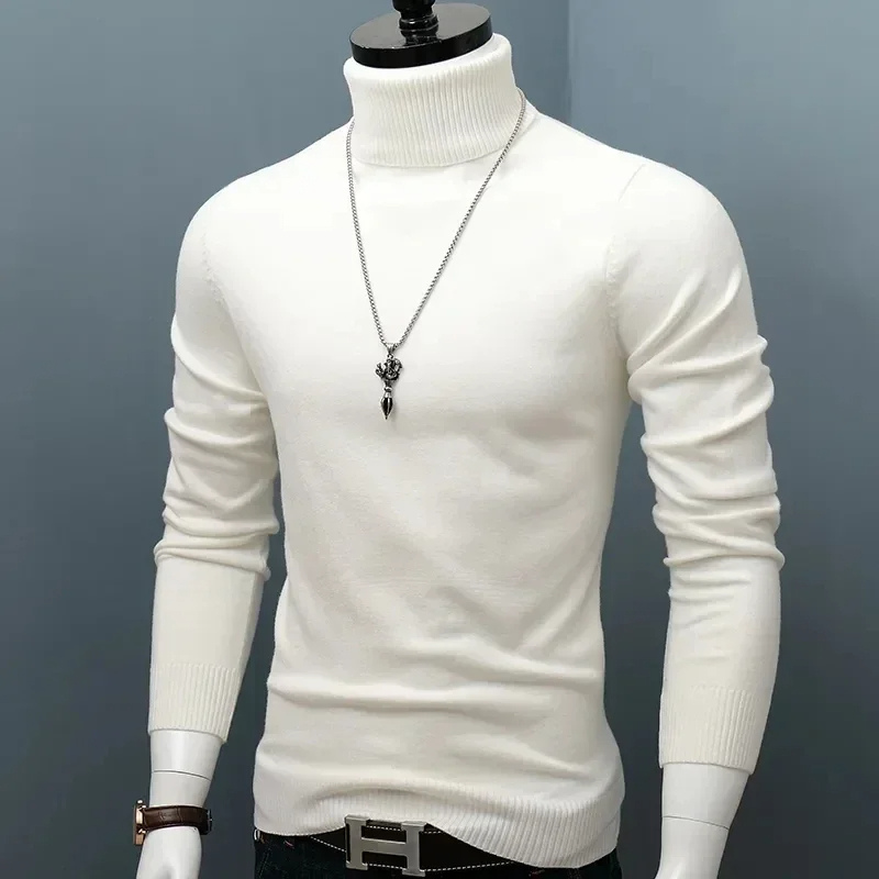 Tight-fitting knitted jumper slim fit