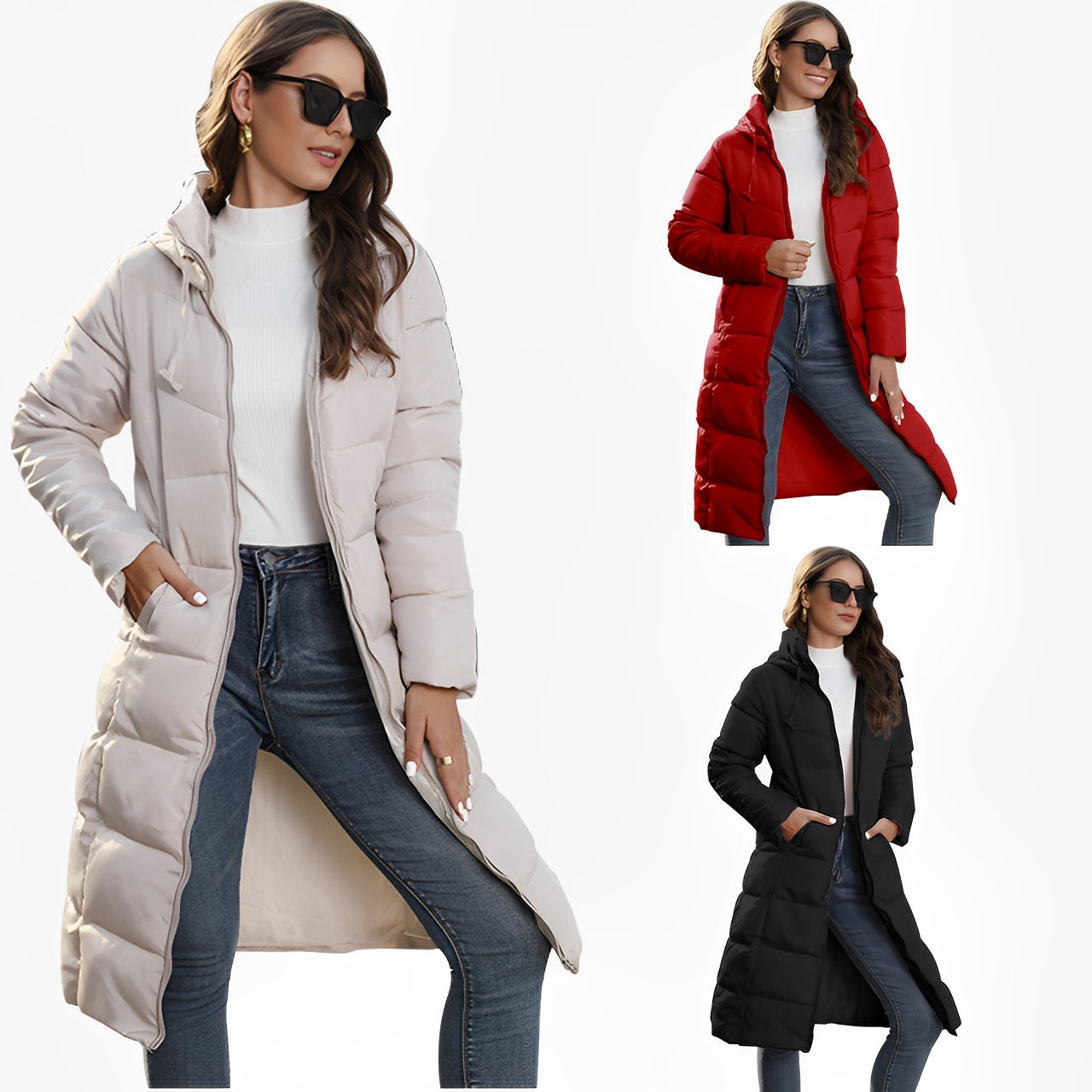 Women's Padded Jacket - Cotton Slim Fit - Stylish & Comfortable Outerwear for Every Season