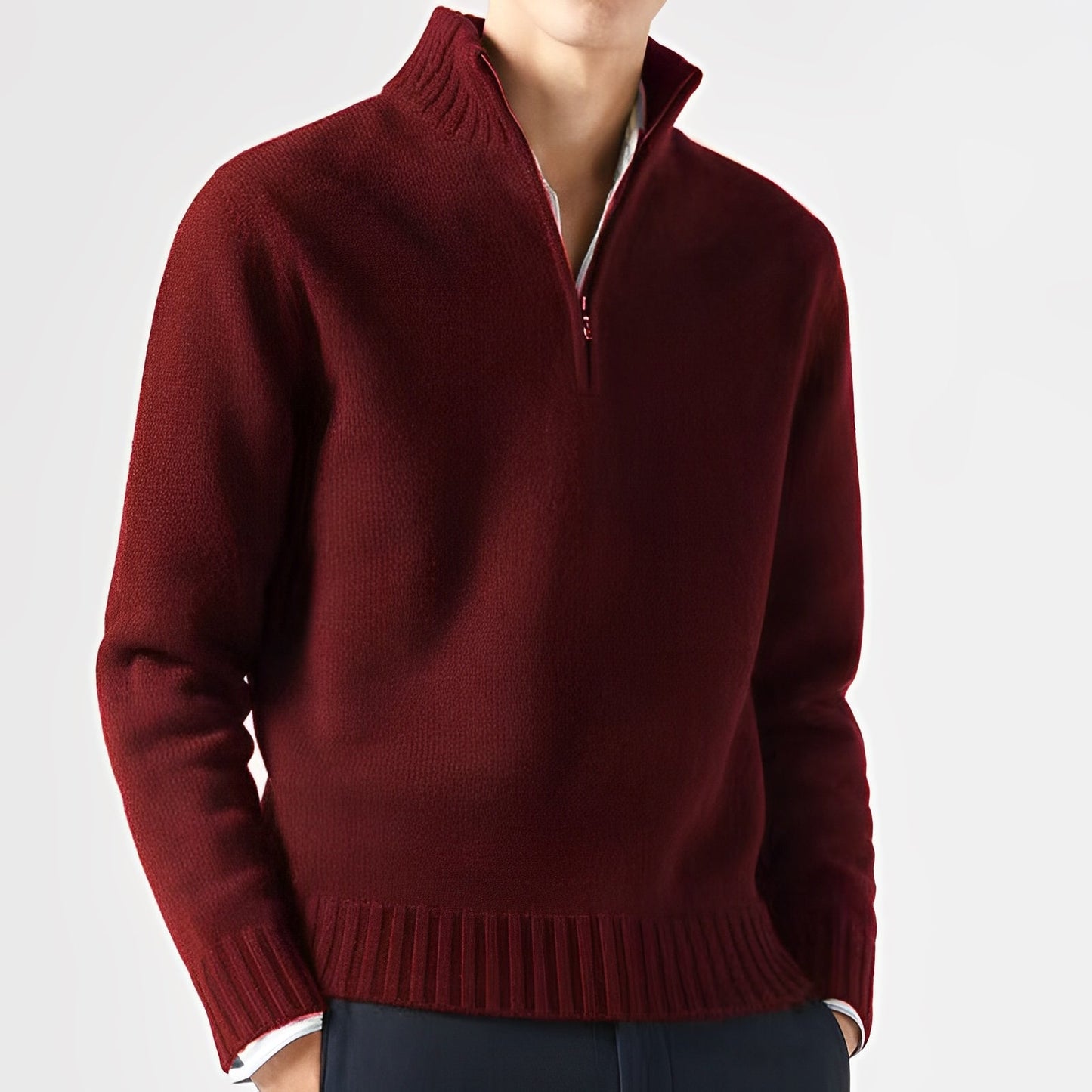 Men's Winter Jumper - Thick Thermal Knit - Warm & Cozy