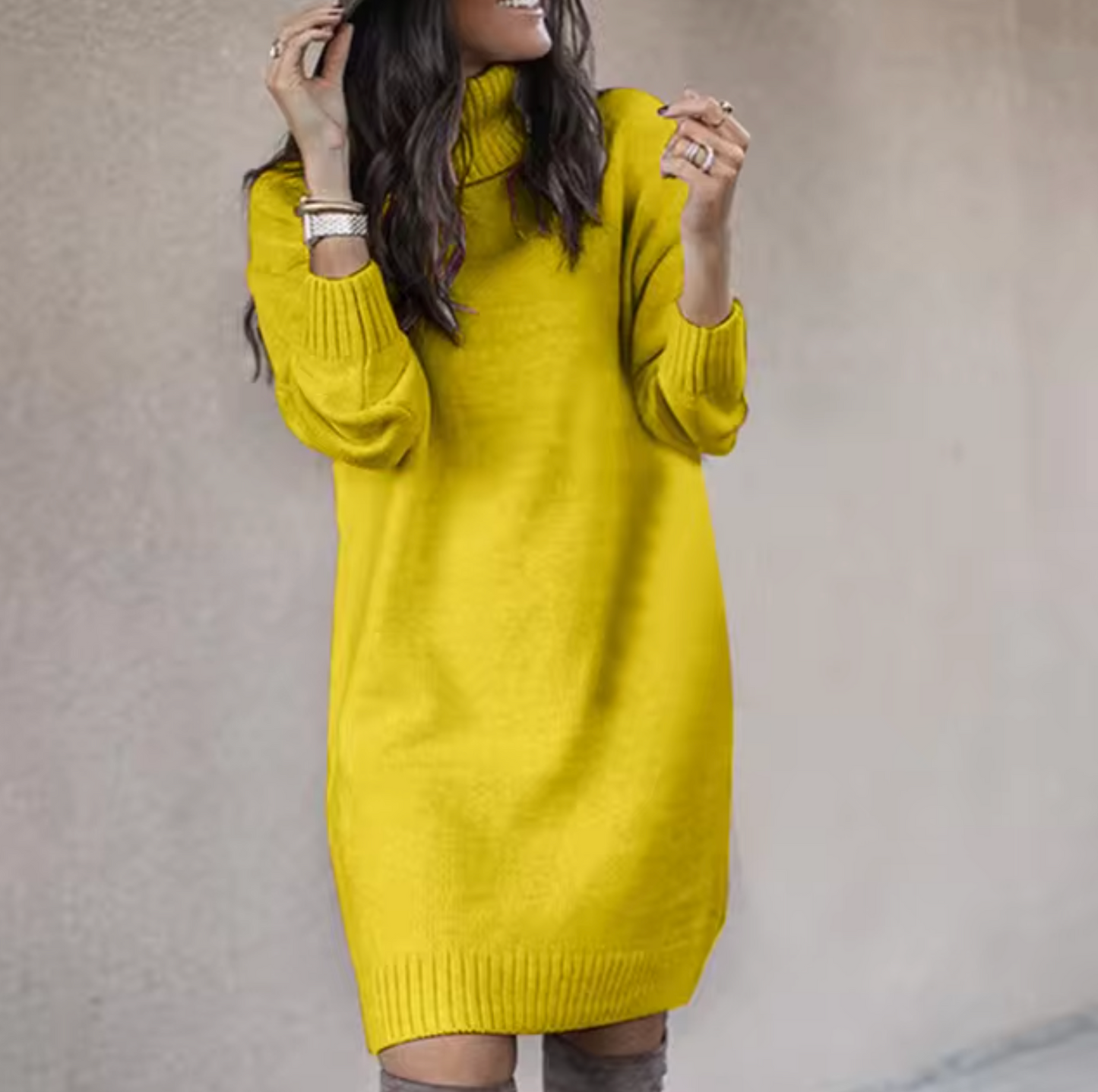 Loose jumper dress