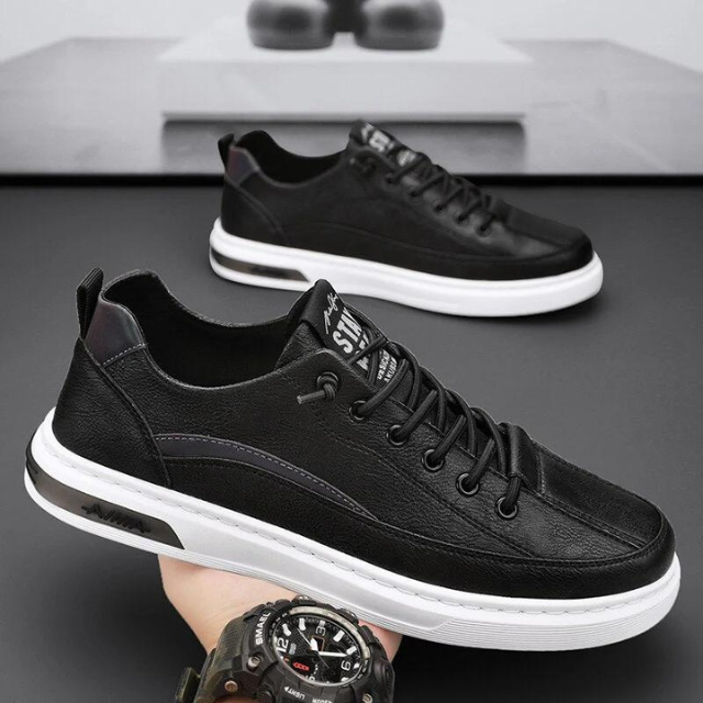 Men's leather lace-up shoes