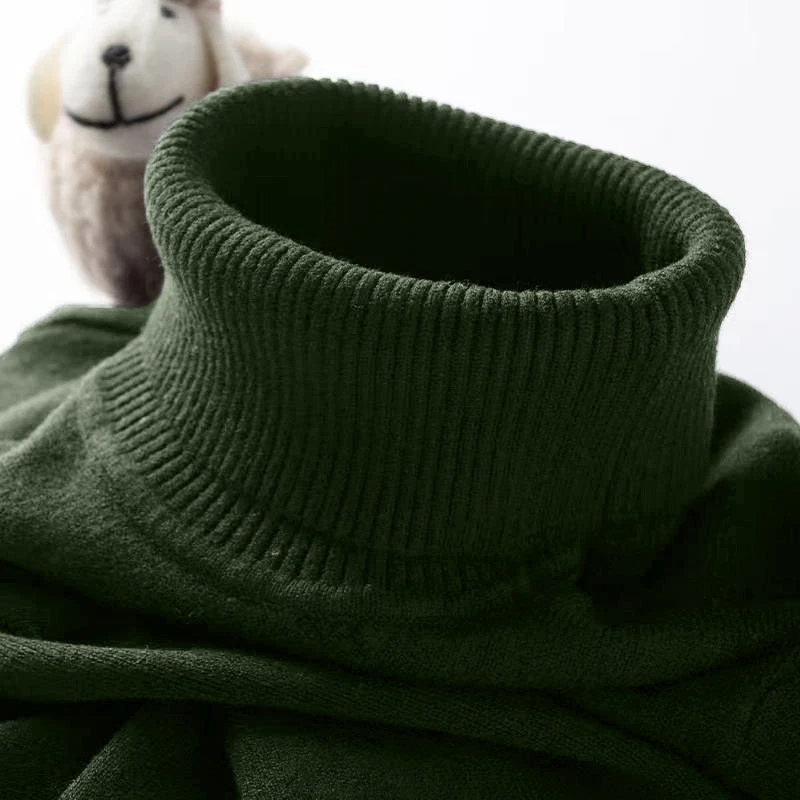 Soft turtleneck jumper for winter comfort