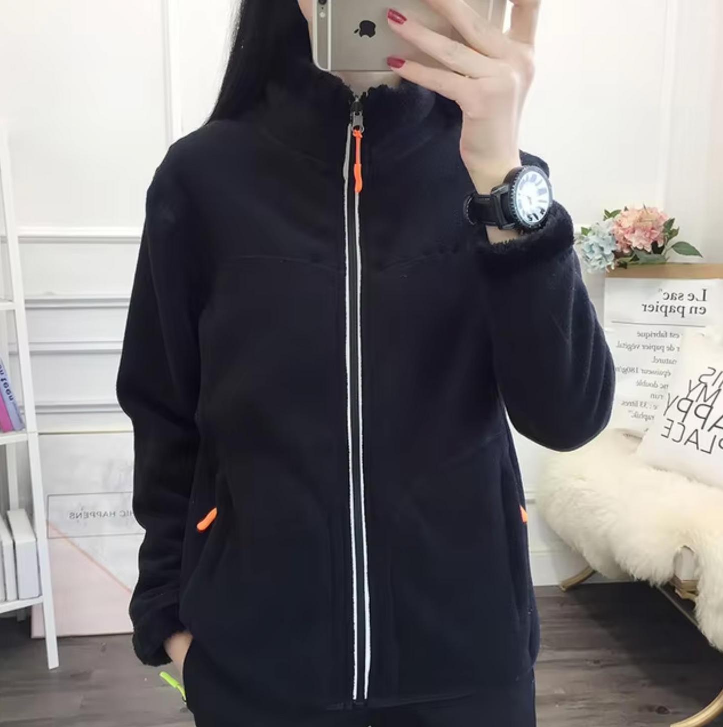 Double-sided fleece jacket