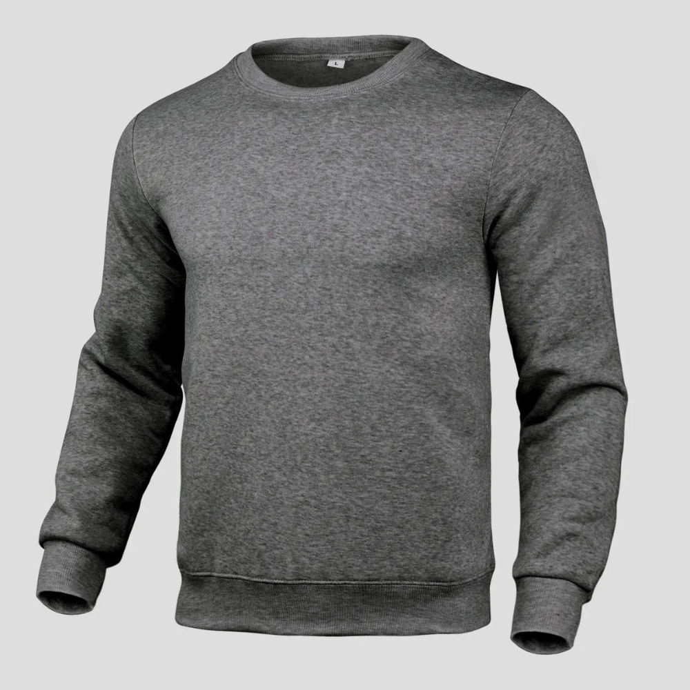 Round neck long sleeve basic jumper