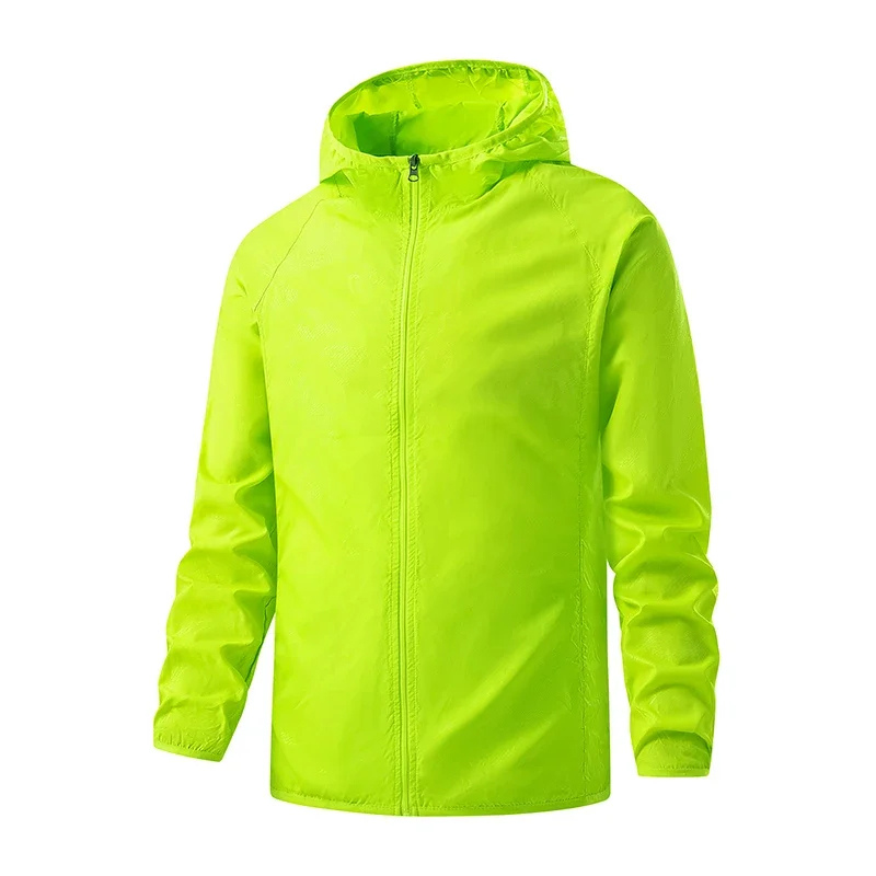 Men's waterproof mackintosh with hood for outdoor activities