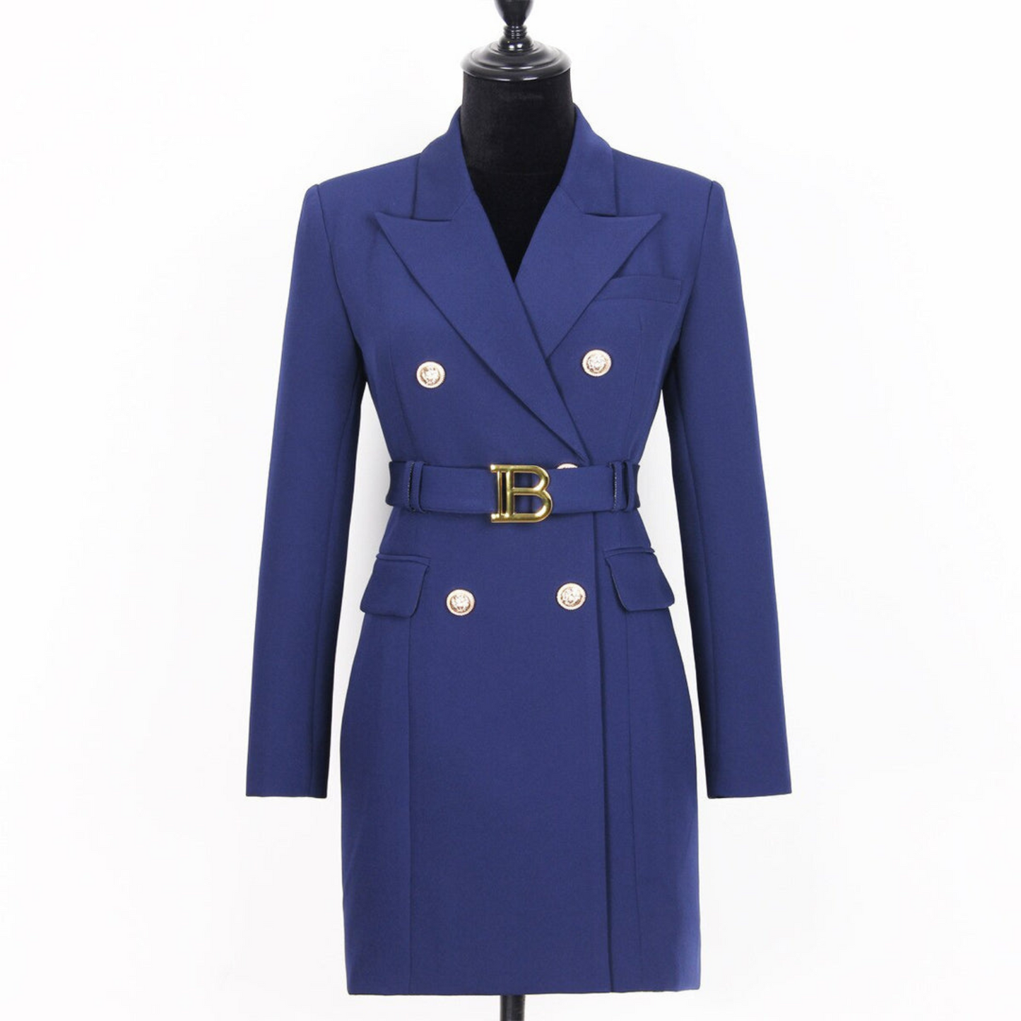 Women - Blazer Dress - Unicoloured - Chic & Elegant Blazer Dress Perfect for Any Occasion