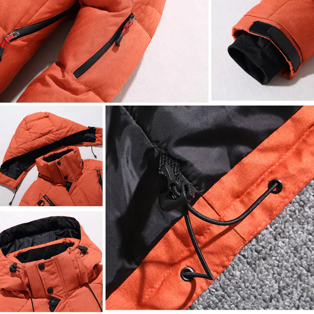 High-quality winter coat with detachable hood