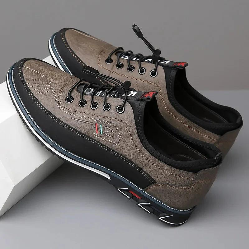 Men's shoes with laces and contrast sole