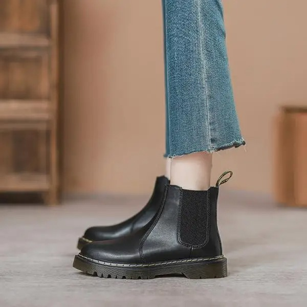 Women's Chelsea Boots with Classic Style and Elastic Sides