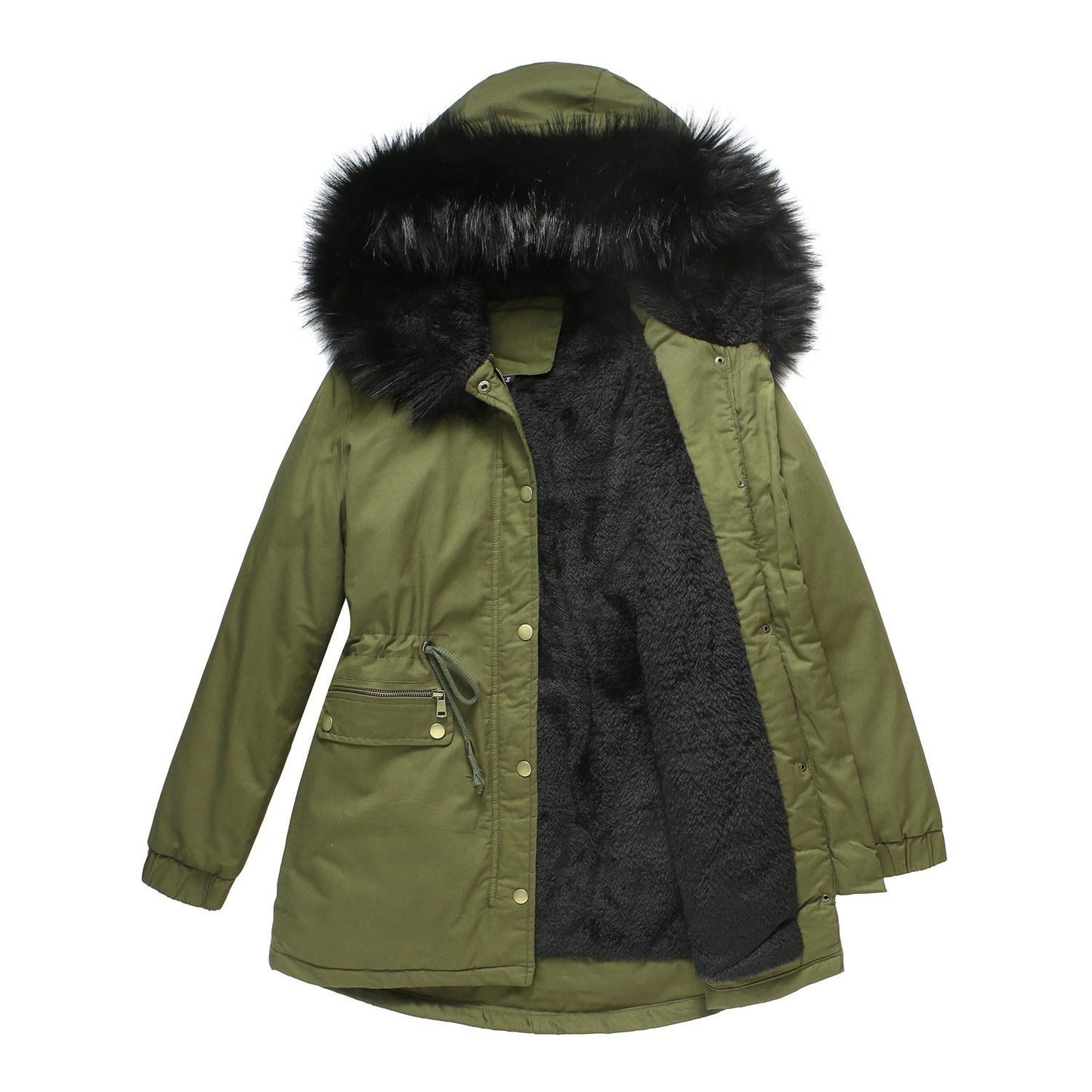 Women - Elegant Parka - Cotton Material - Warm and Stylish Winter Jacket