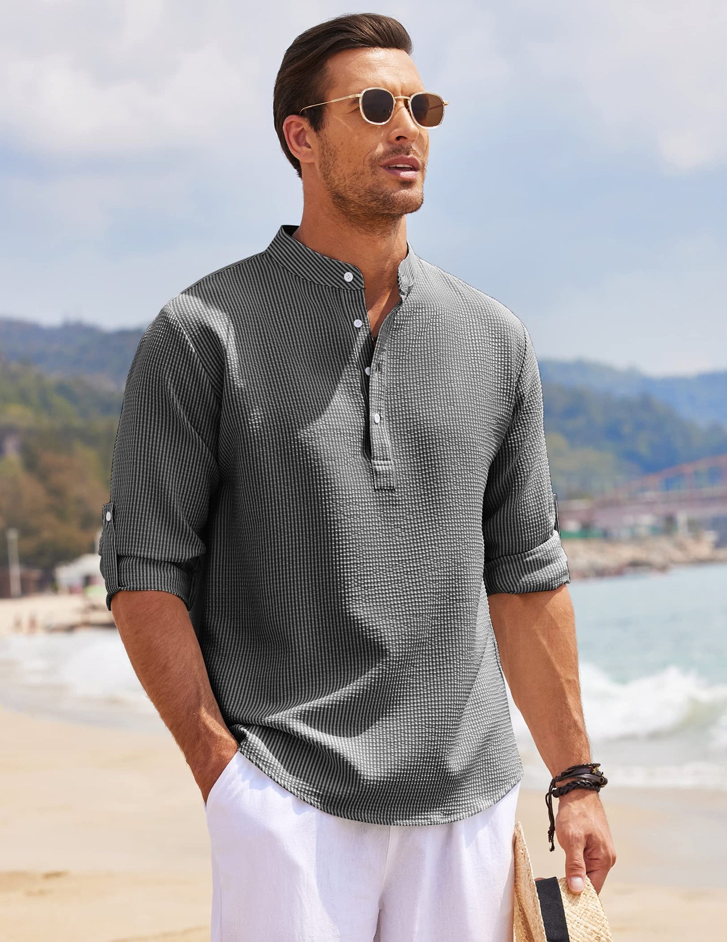 Men's long-sleeved shirt