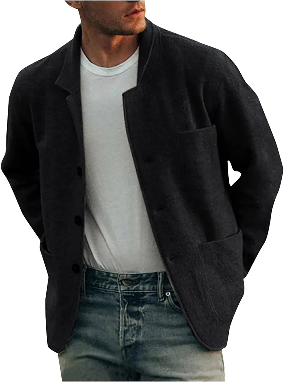 Streetwear blazer jacket for men