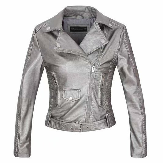 Women's Jacket - Durable Leather - Stylish & Protective Motorbike Riding Gear - Comfortable Fit