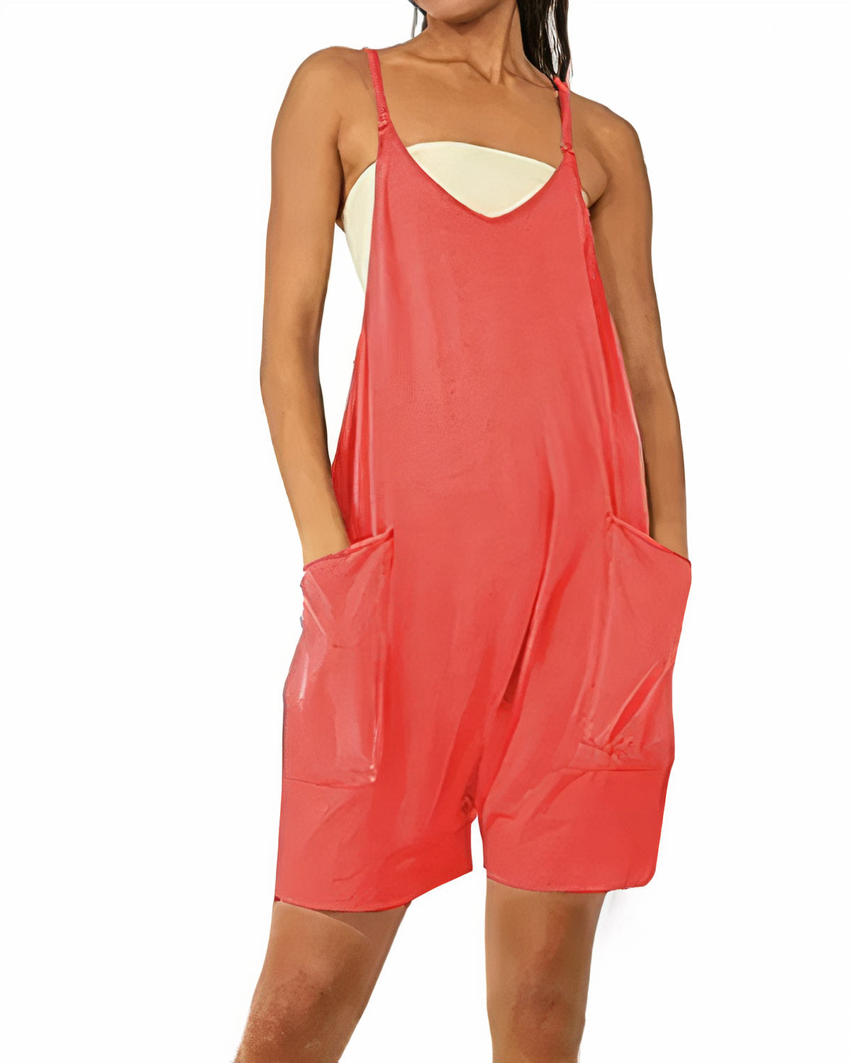 Summer jumpsuit with pockets