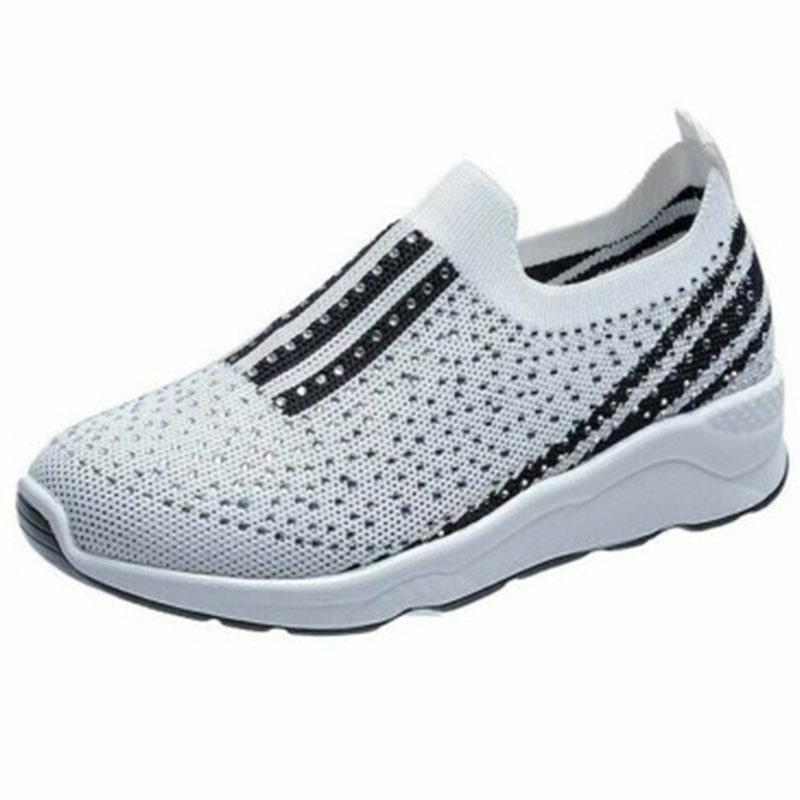 Ladies slip-on rhinestone shoes