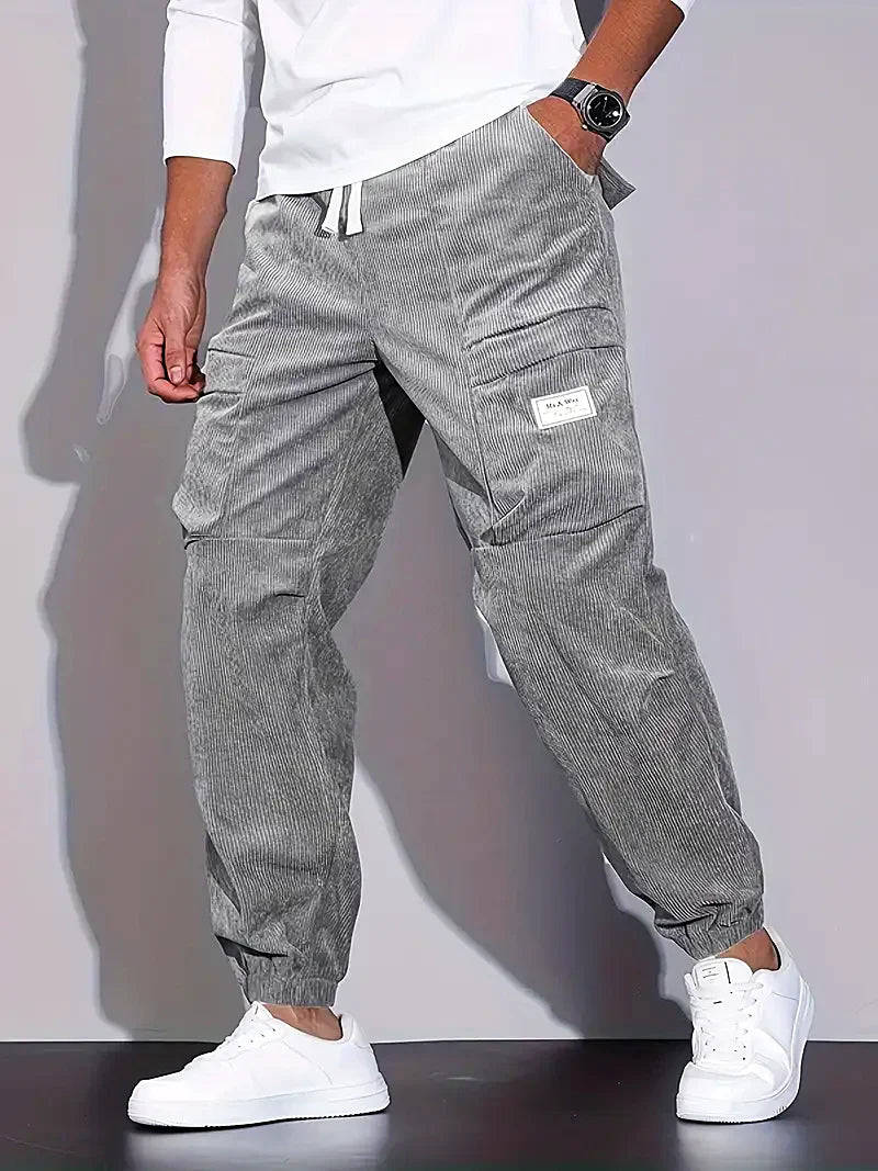 Men - Cargo Jogging Trousers - Comfortable Cotton Blend - Stylish Activewear for Daily Adventures