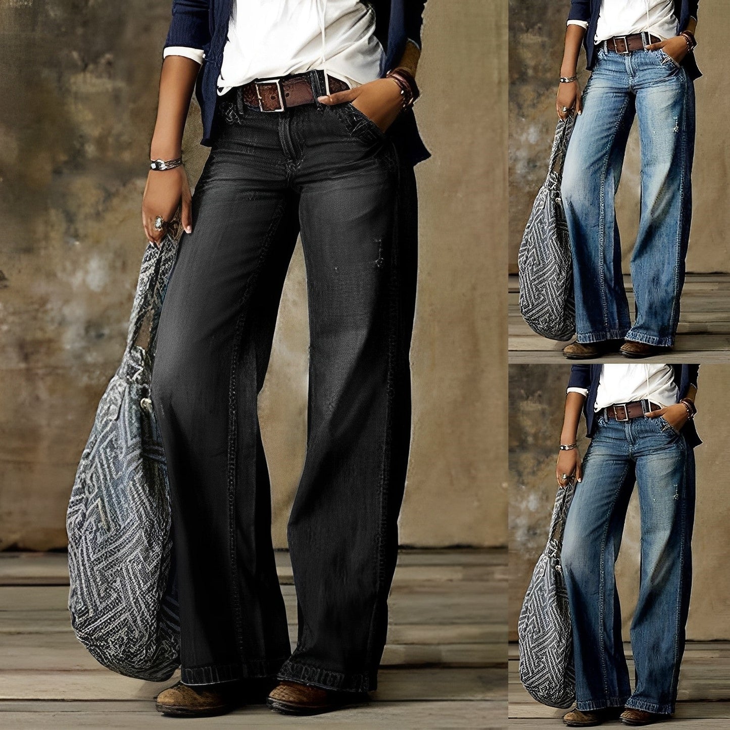 Women - Casual Jeans - Straight Leg - Comfortable Everyday Denim