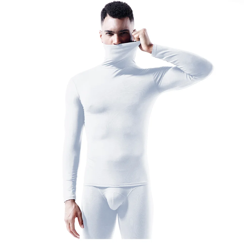 Stretch, moisture-wicking, slim fit jumper for men