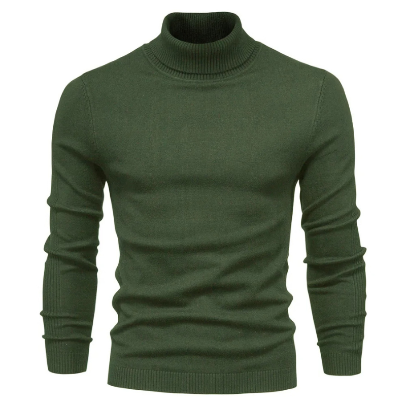 Slim fit knitted jumper turtleneck jumper men