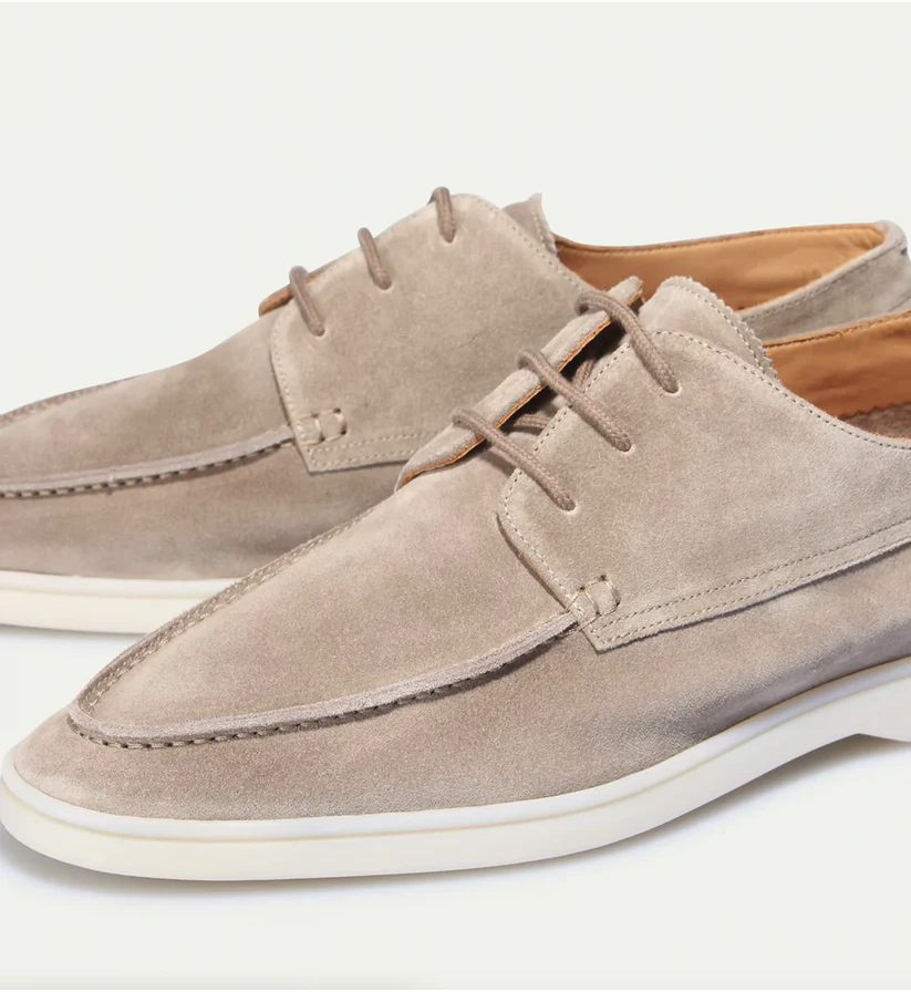 Men's elegant suede shoes